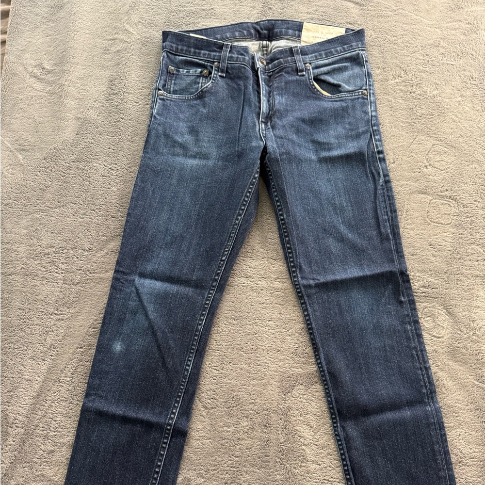 rag & bone Men's Relaxed Blue Jeans